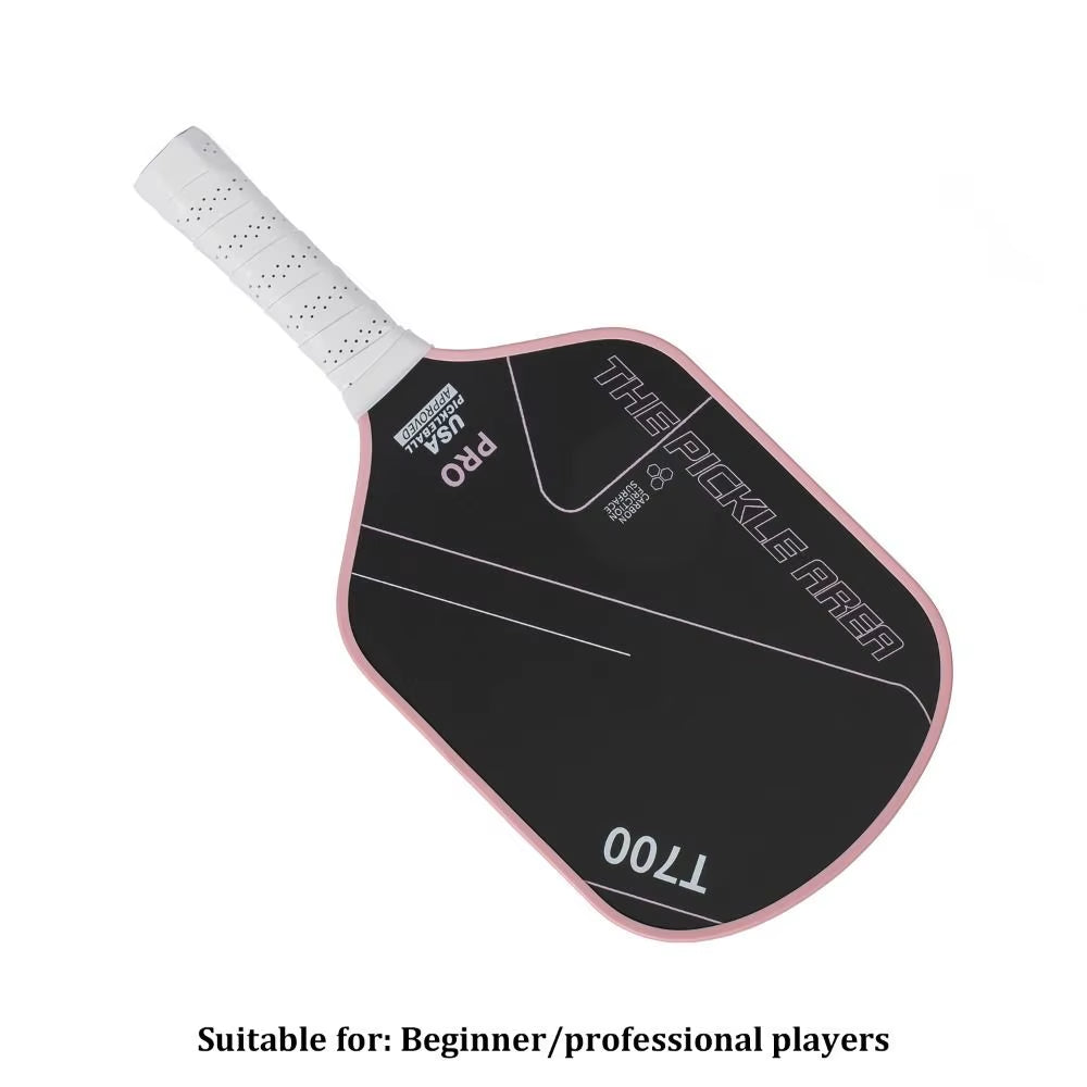 T700 Pickleball Paddle Carbon Fiber USAPA Approved Pickle Ball Paddle Lightweight Frosted Surface Professional Game Supplies
