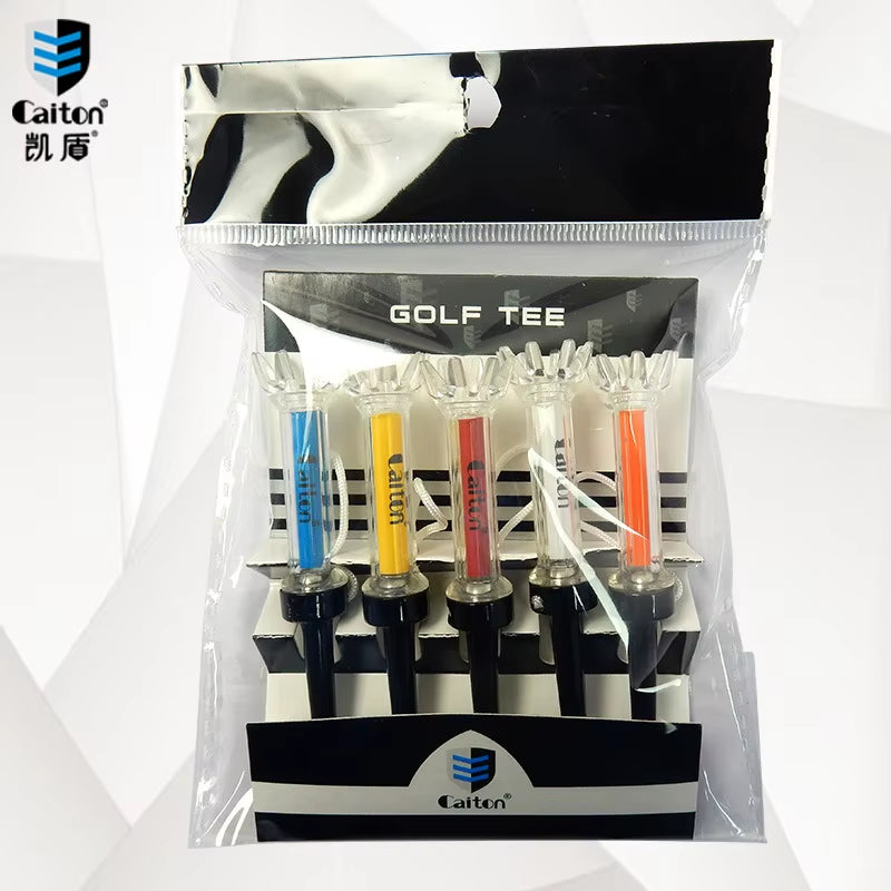Golf Tees Brand New 5Pcs/ Bag 90Mm 3.11 Inch Caiton Golf Ball Tees Nail Plastic Ball Tee Set Magnetic Tee Multicolor