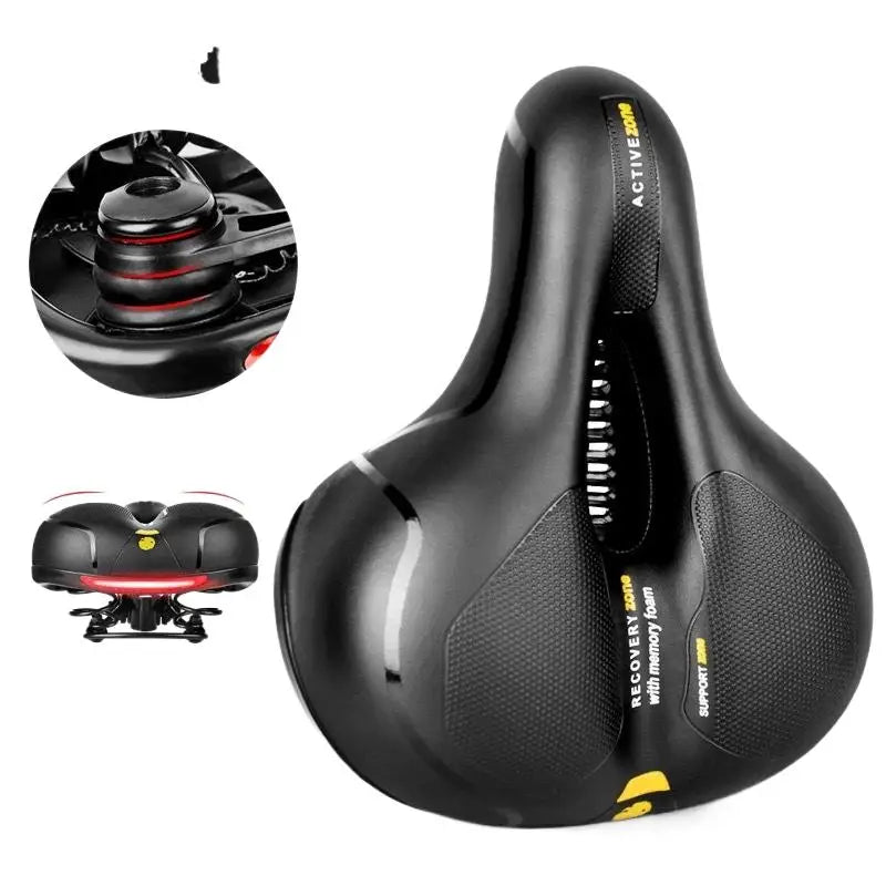 Hollow Breathable Bike Saddle – Shock Absorbing Comfortable Seat for MTB and Road Bikes