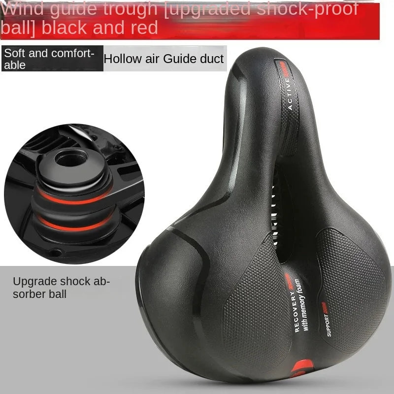 Hollow Breathable Bike Saddle – Shock Absorbing Comfortable Seat for MTB and Road Bikes