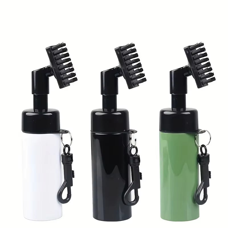 Golf Club Cleaner Brush with Leakproof Tube – 1 or 2 Pack Groove Cleaning Brush with Reservoir Bottle for Easy Golf Club Maintenance