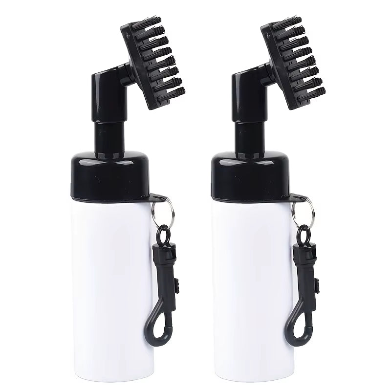 Golf Club Cleaner Brush with Leakproof Tube – 1 or 2 Pack Groove Cleaning Brush with Reservoir Bottle for Easy Golf Club Maintenance